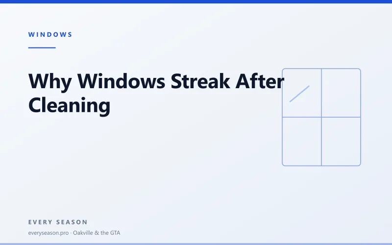 Editorial banner reading 'Why Windows Streak, and the Order That Stops It' with a line-drawn window motif