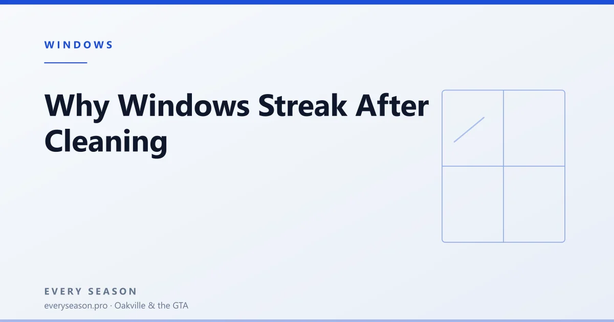 Editorial banner reading 'Why Windows Streak, and the Order That Stops It' with a line-drawn window motif